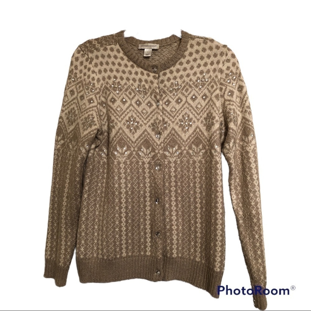 Christopher & Banks bead embellished sweater size S